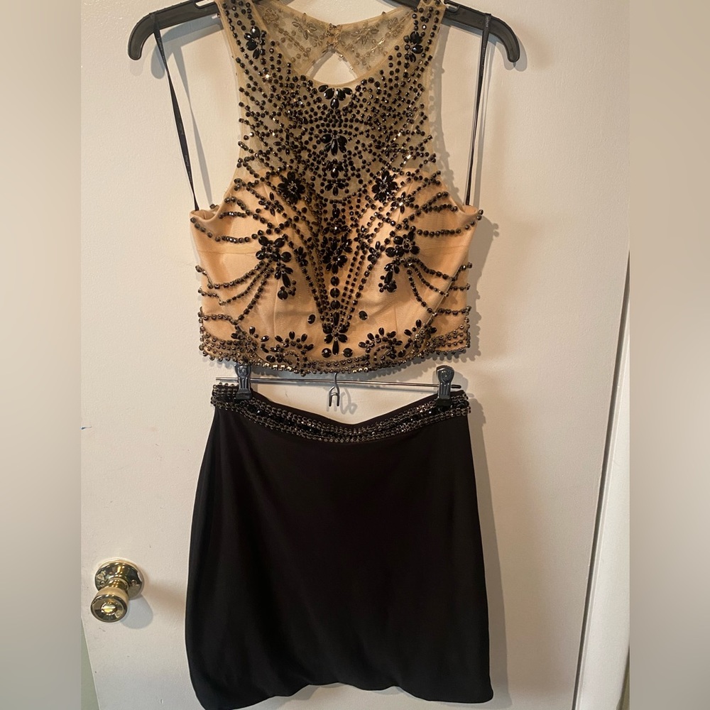 Homecoming formal beaded dress